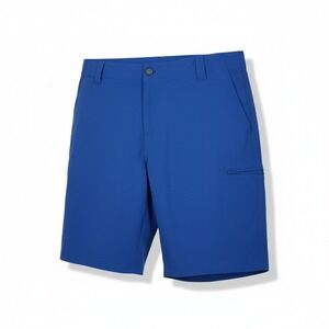 ZeroXposur Mens Royal Blue Performance Utility Shorts Size 38 Zipper Pocket